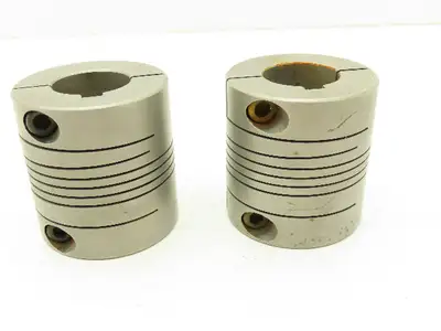 Heli-Cal HCR-225-32-24 Helical Flexible Shaft Coupling 1/4 X 7/16" Bore Lot of 2