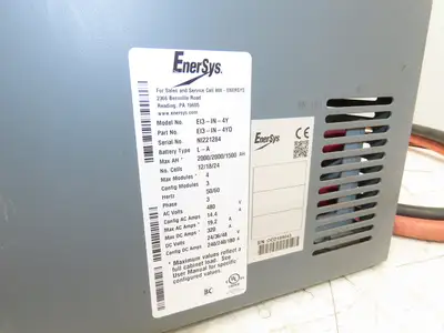Enersys Enforcer Impaq Forklift Battery Charger 24/36/48V 480V 3Ph 2000ah