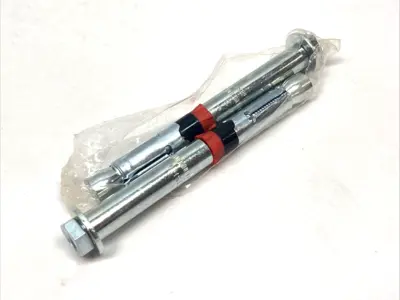 USED HILTI HSL4 M8 D12X117 40/20 HEAVY DUTY WEDGE ANCHOR LOT OF 2