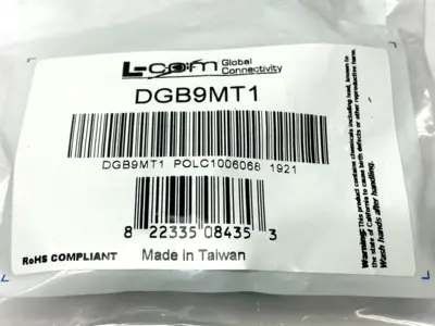 New | in-Stock L-Com DB9 Male Connector for Field Termination Disconnects Michigan US | Maverick Industrial Sales #1390706