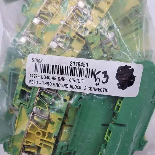 New | in-Stock ALLEN-BRADLEY ALLEN BRADLEY 1492-LG4Q SER B PANEL TERMINAL BLOCK - PARTIAL BAG (53) Terminal Blocks Michigan US | ND Industrial Surplus #1228238