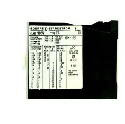NEW SQUARE D 9065-TR-1 OVERLOAD RELAY 9065TR1