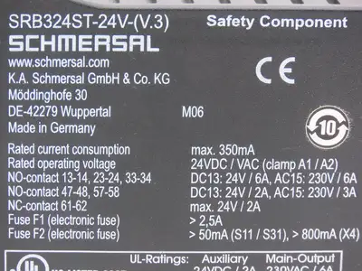Schmersal SRB324ST-24V-(V.3) Automation Protect Safety Relay 24VDC Extension