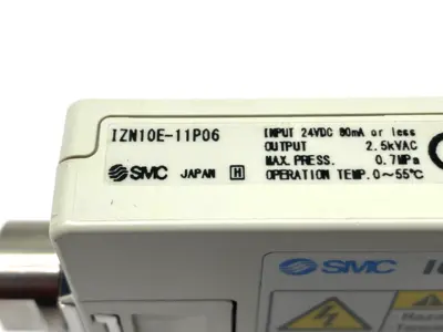 Used SMC Nozzle Type Ionizer, 6mm Port, Rc 1/8" Female Thread Size Electrostatic Air Cleaners Michigan US | Maverick Industrial Sales #1496081