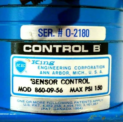 USED KING ENGINEERING 860-09-56 SENSOR CONTROLS 8600956