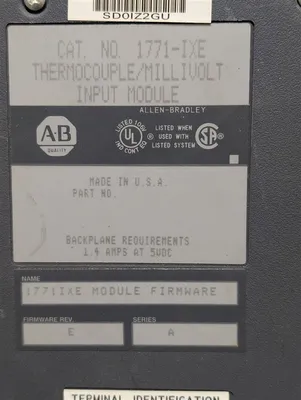 Allen Bradley 1771-IXE/A PLC5-40 8 Point Input Module F/W E Used
