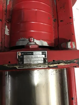 Bell Gosset 166-5 1BB136 Multistage Centrifugal Pump 10 Hp