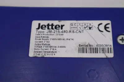 JETTER JM-215-480-RS-CNT / JM-215-480-RS-CNT Servo Drive STOCK H1483