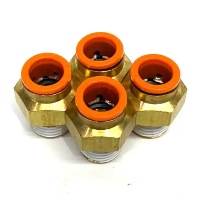 New | in-Stock SMC Male Push-to-Connect Fitting 3/8" In Tube 1/4" NPT Pump & Valve Parts Michigan US | Maverick Industrial Sales #1495896
