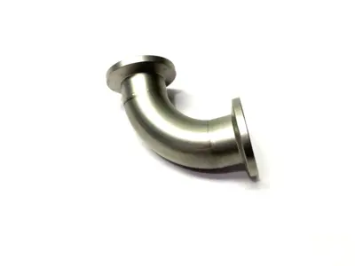 USED AGILENT STAINLESS STEEL 90-DEGREE ELBOW FITTING 1.5" CLEARANCE NW16
