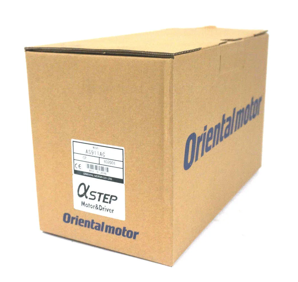 NEW ORIENTAL MOTOR AS911AC ALPHASTEP CLOSED LOOP STEP MOTOR W/ PULSE INPUT DRIVE
