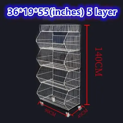 NEW CDRX 5 LAYER WIRE SHELVING
