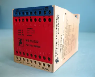Lot (4) Pepperl+Fuchs WE77/Ex2 250 VAC Switch Amplifier Module H2