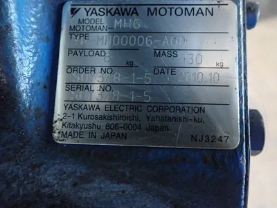 USED 2010 YASKAWA MOTOMAN MH6