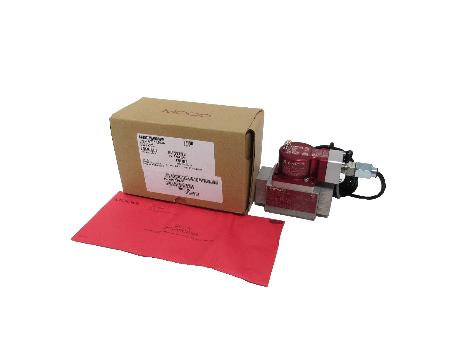NEW G771K293A SERVO VALVE 312A6077P004