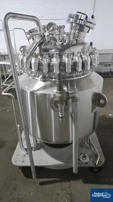 USED Pfaudler 50 Gal Pfaudler Glass Lined Reactor Body, 50/150#
