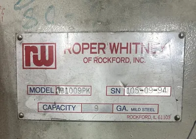 1994 ROPER WHITNEY AB1009PK Folding Machines | THREE RIVERS MACHINERY (5)