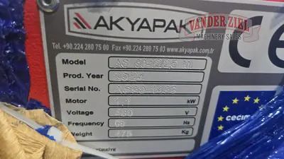 Akyapak 4'x11 GA 3 Roll Initial Pinch Plate Roll, Model AS90-12/2.5 - NEW