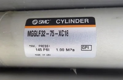 SMC MGGLF32-75-XC18 Cylinder Slide 145 PSI 1.00 MPa Used