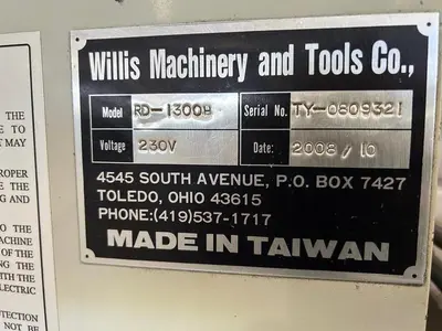 WILLIS RD1300H Radial Arm Drill