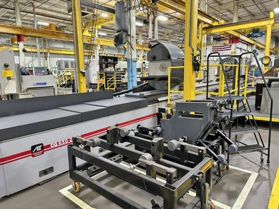 AZ spa Model CG 650/2 CNC 6,400mm Semi-Automatic Crankshaft Grinder