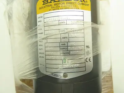 Baldor Electric 33-2311Z102G1 DC Motor 90VDC 1/3Hp 1750rpm 3.2A TENV 48CZ TENV