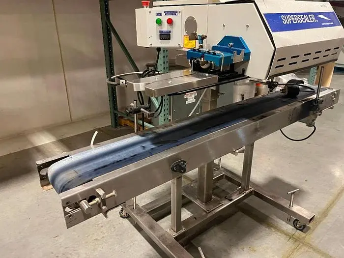 Used OK BAND SEALER WITH CONVEYOR ON STAINLESS STAND _UNKNOWN_ Bag Sealers | Save on Equipment #420475