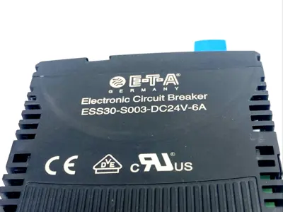 USED E-T-A ELECTRONIC CIRCUIT BREAKER 24VDC 6A