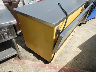 Used ColorPoint Used Colorpoint Stainless Steel Portable Work Station with Foldable Shelf - SS45 Food Prep Tables Illinois US | Falcon Restaurant Supply #1376631