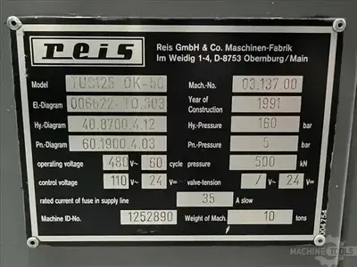 USED 1991 REIS TUS125-OK-50