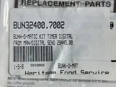 NEW BUNN-O-MATIC 32400.7002