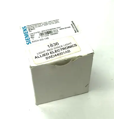 New | in-Stock Siemens SIRIUS 70mm Steady Stack Light Element Red, 230V Light Source Equipment Michigan US | Maverick Industrial Sales #1400589