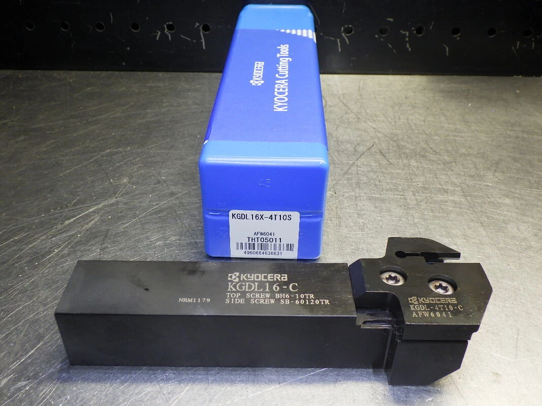 Kyocera 4-5mm Grooving Lathe Tool Holder W/ Head 1" Shank KGDL16X-4T10S (LOC3567)