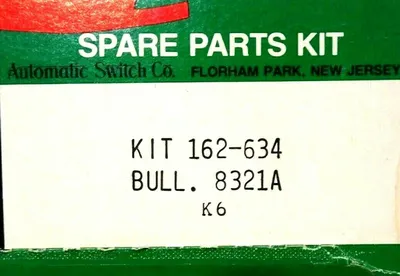 NEW ASCO 162-634 REBUILD KIT 162634