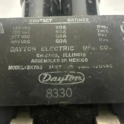 New | in-Stock DAYTON 3X753 Miscellaneous Equipment (Electrical & Power) Ohio US | Surplus Asset Holdings #1241502