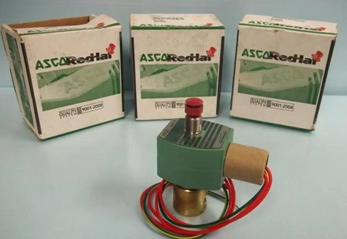 QTY. 3. ASCO RED HAT ELECTRONIC VALVE P/N: 21156, ...