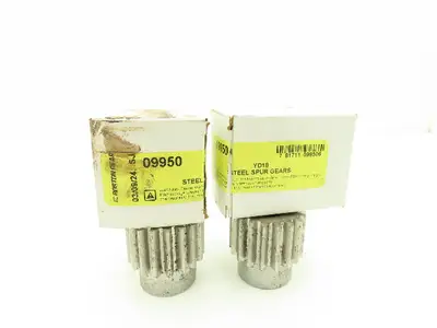 Boston Gear YD18 09950 Spur Gear 18 Tooth 12DP 20°PA  3/4" Bore  Lot of 2
