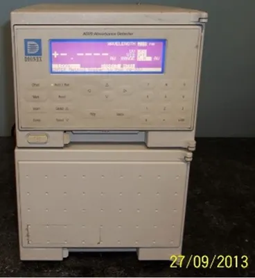 QTY. 1. DIONEX AD20 ABSORBANCE DETECTOR S/N: 96060...