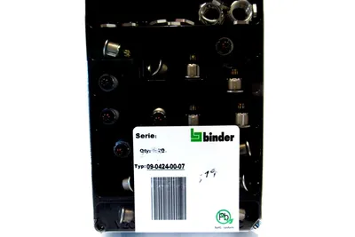 BOX OF 20 NEW BINDER 09-0424-00-07 CONNECTORS 0904240007