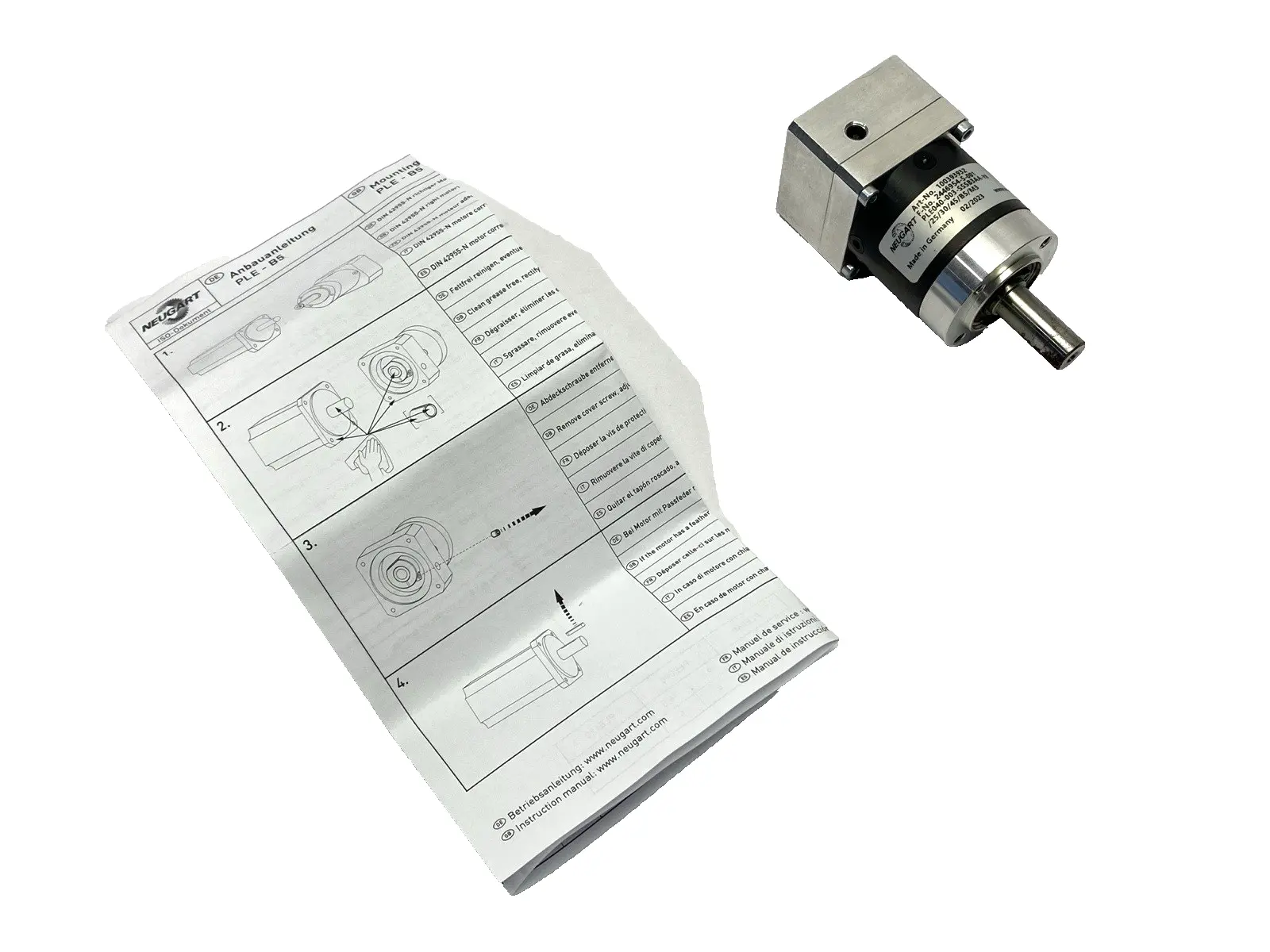 USED NEUGART PLE040-003-SSSB3AA-Y8, 100393932