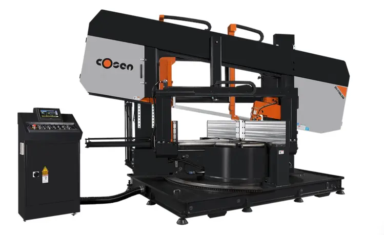 New | Build-to-Order COSEN SH-1100LDM Horizontal Dual Column Band Saws California US | JPS International Inc #44829