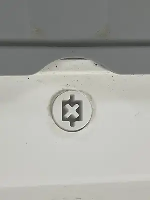 Used Sanis Used Sanis Traditional Double Roll Toilet Paper Dispenser Without Key - Coz Janitorial Equipment Illinois US | Falcon Restaurant Supply #1375310