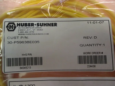 NEW Huber Suhner 30-P59638E035