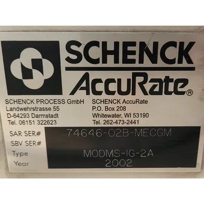 USED SCHENCK PROCESS GMBH MODMS-1G-2A