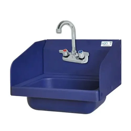 New | in-Stock BK-Resources Old Stock BK Resources APHS-W1410-SSBPG Antimicrobial Hand Sink With Faucet & Splashguards Hand Washing and Sanitizing Illinois US | Falcon Restaurant Supply #1375852
