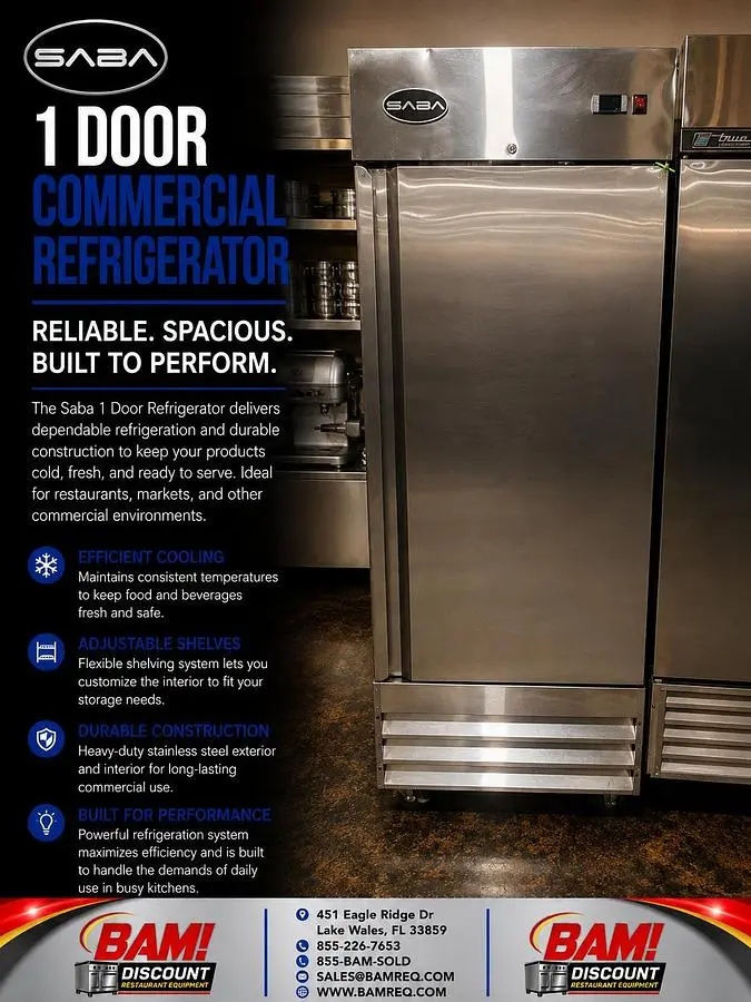 Used SABA S-23R Refrigerators Florida US | BAM Discount Restaurant Equipment #1390543