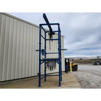New Carolina FIBC Super Sack Bulk Bag Unloader Discharge Station w/ Demag Hoist