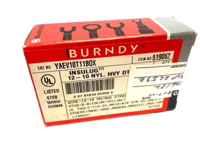 New | in-Stock BURNDY YAEV10T11BOX,519062 Electrical Fittings Michigan US | Maverick Industrial Sales #1483235
