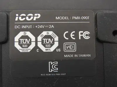 ICOP 825-0428-1R Cognex 9" Resistive Touch Panel 1024x600 LCD-READ Lot of 2