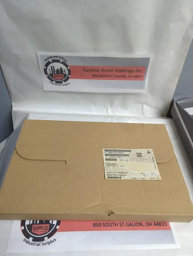 New | in-Stock SIEMENS 6SX7010-0AA00 Valves/Fittings Ohio US | Surplus Asset Holdings #1242816